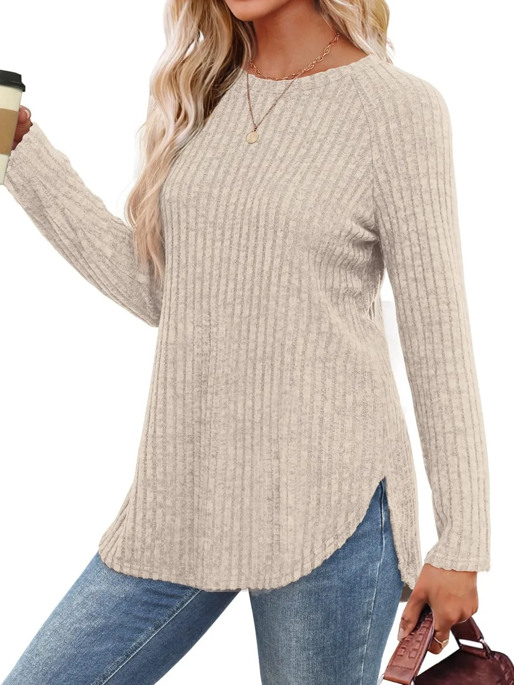 Round Neck Raglan Sleeve T-Shirt, image 27