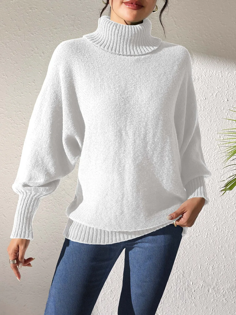 Turtleneck Long Sleeve Sweater, image 2