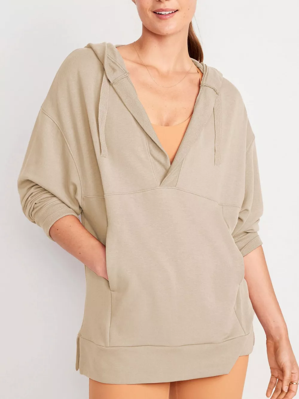 Drawstring Kangaroo Pocket Long Sleeve Hoodie, image 18