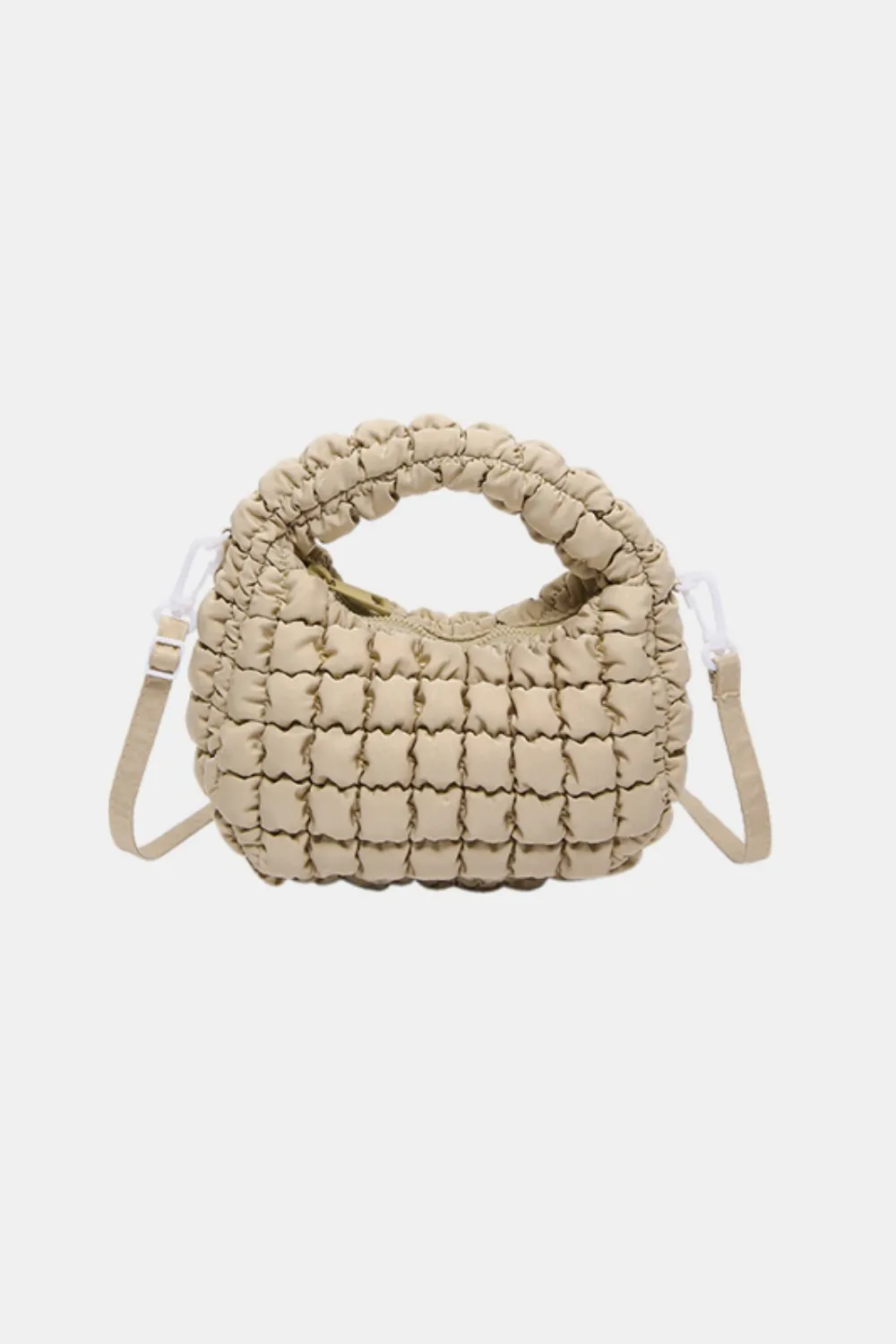 Quilted Puffy Removable Strap Crossbody Bag, image 8