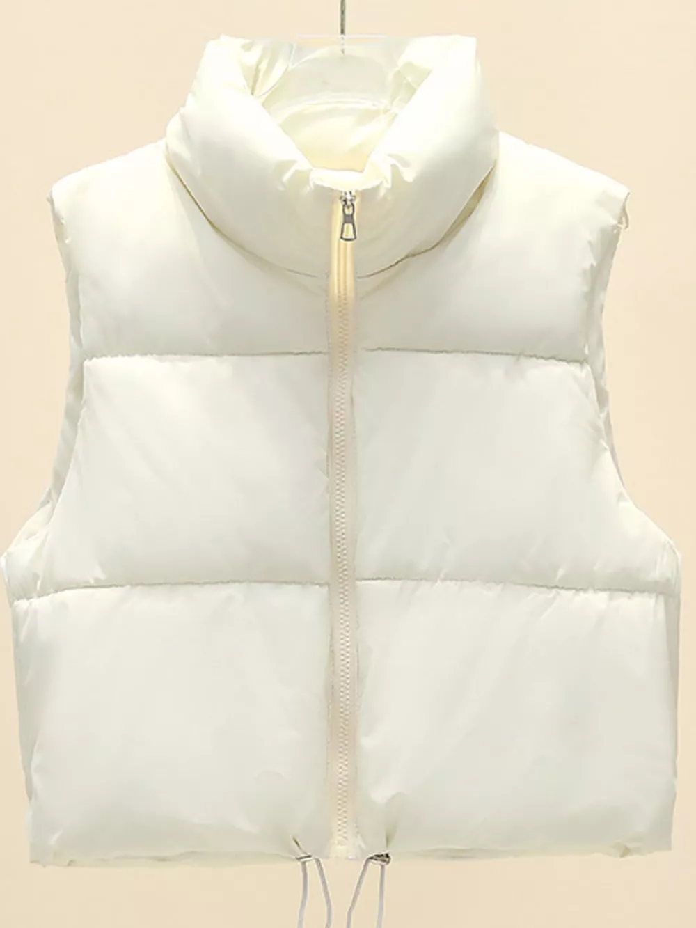 Zip-Up Puffer Vest Coat, image 10