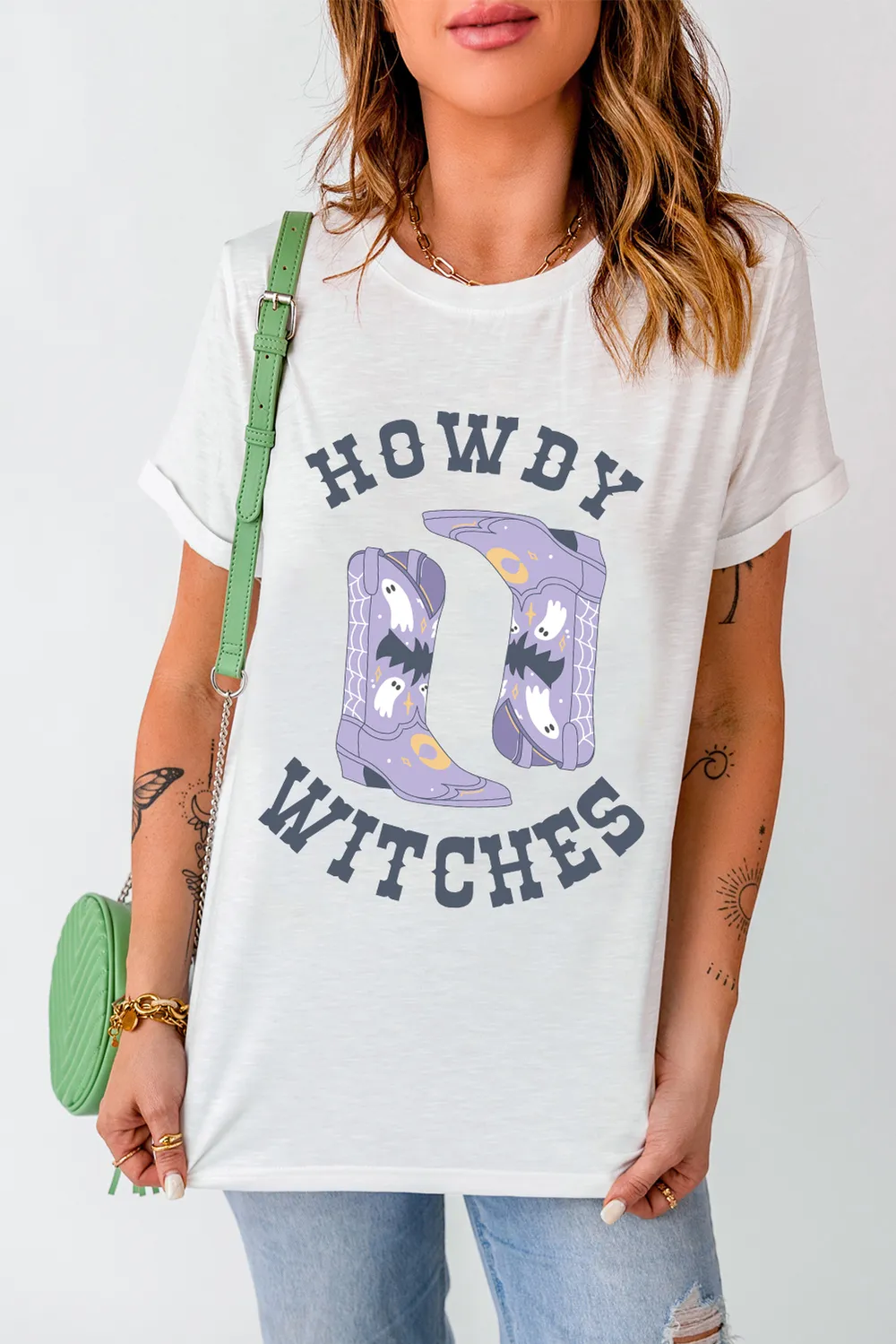 Graphic Round Neck Short Sleeve T-Shirt, image 3