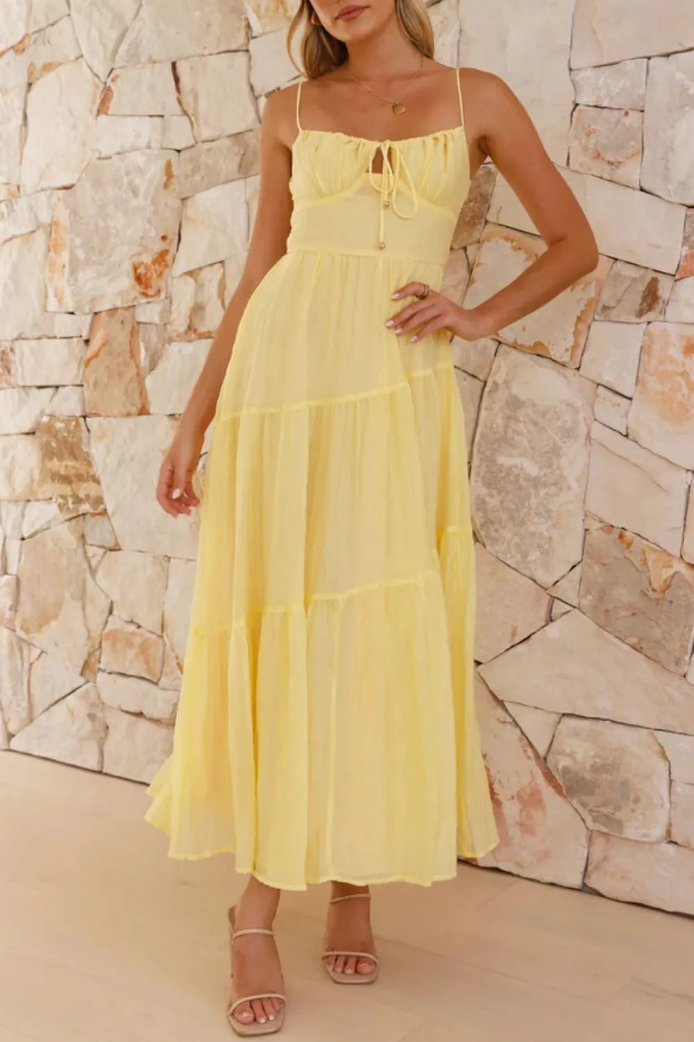 Ruched Smocked Back Cami Dress, image 14