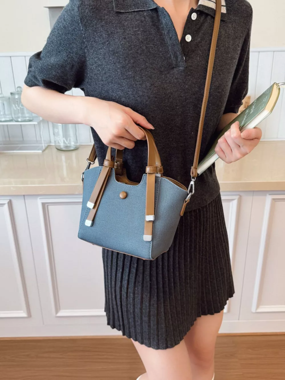 Adjustable Strap Crossbody Bag, image 3