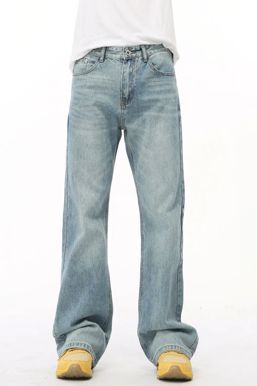 Washed High Rise Bootcut Jeans, image 2
