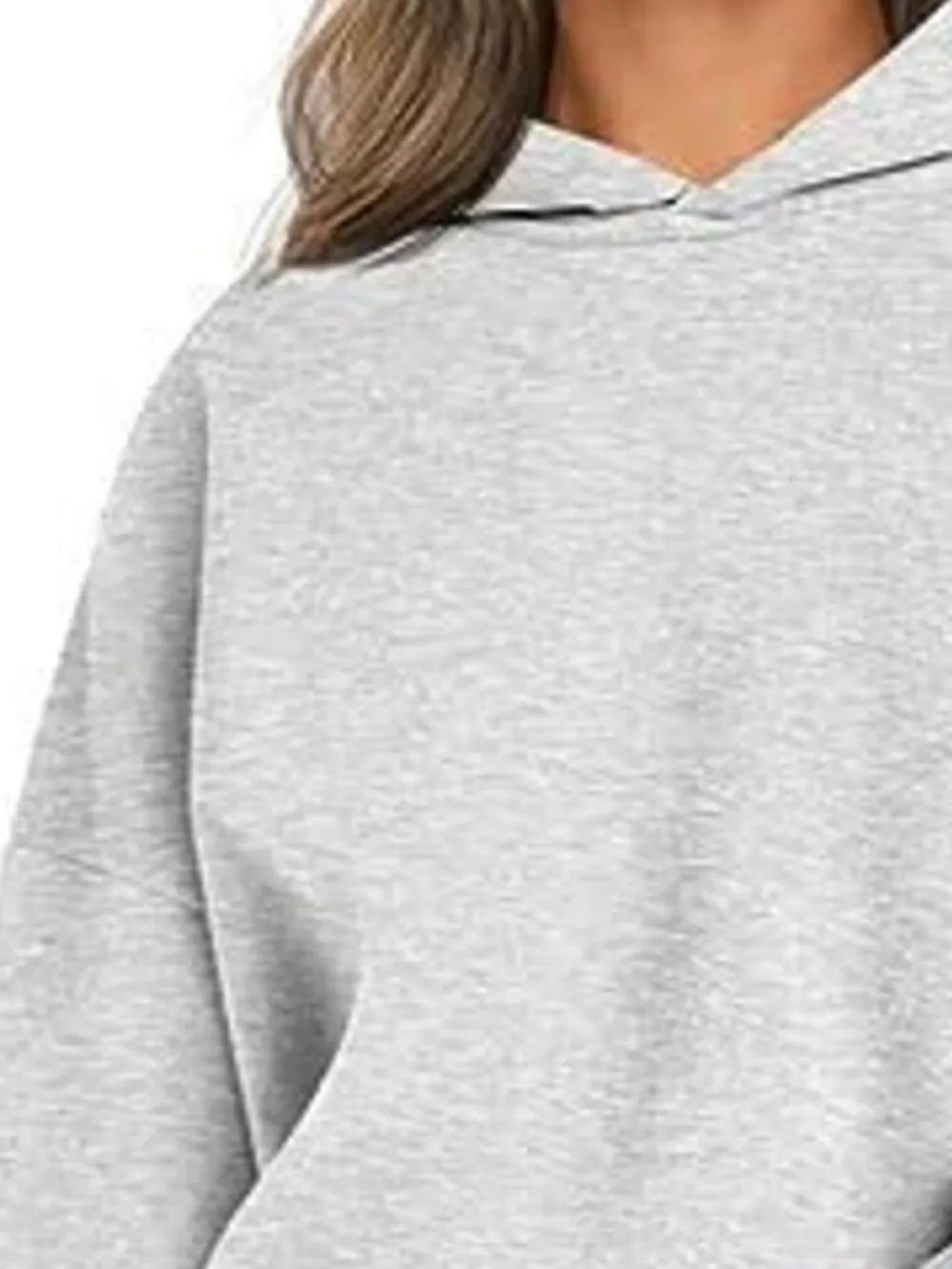 Drop Shoulder Long Sleeve Hoodie, image 21