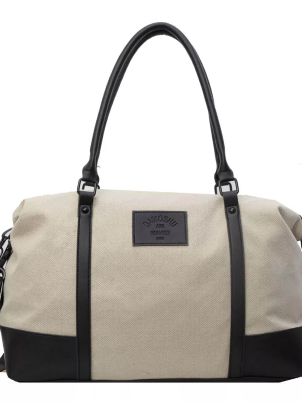 Canvas Leather Trim Travel Bag, image 8