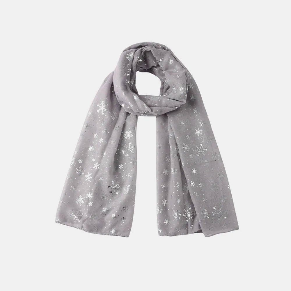Thermal Snowflakes Polyester Scarf, image 5