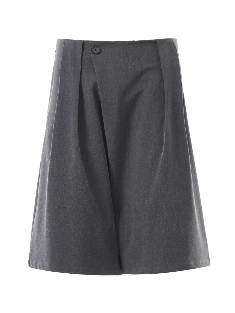 Men's High-Waisted Asymmetric Pleated Capris