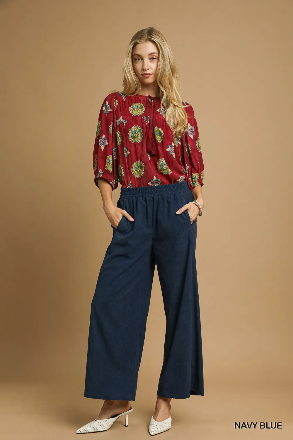 Wide-Leg Corduroy Pants, image 5