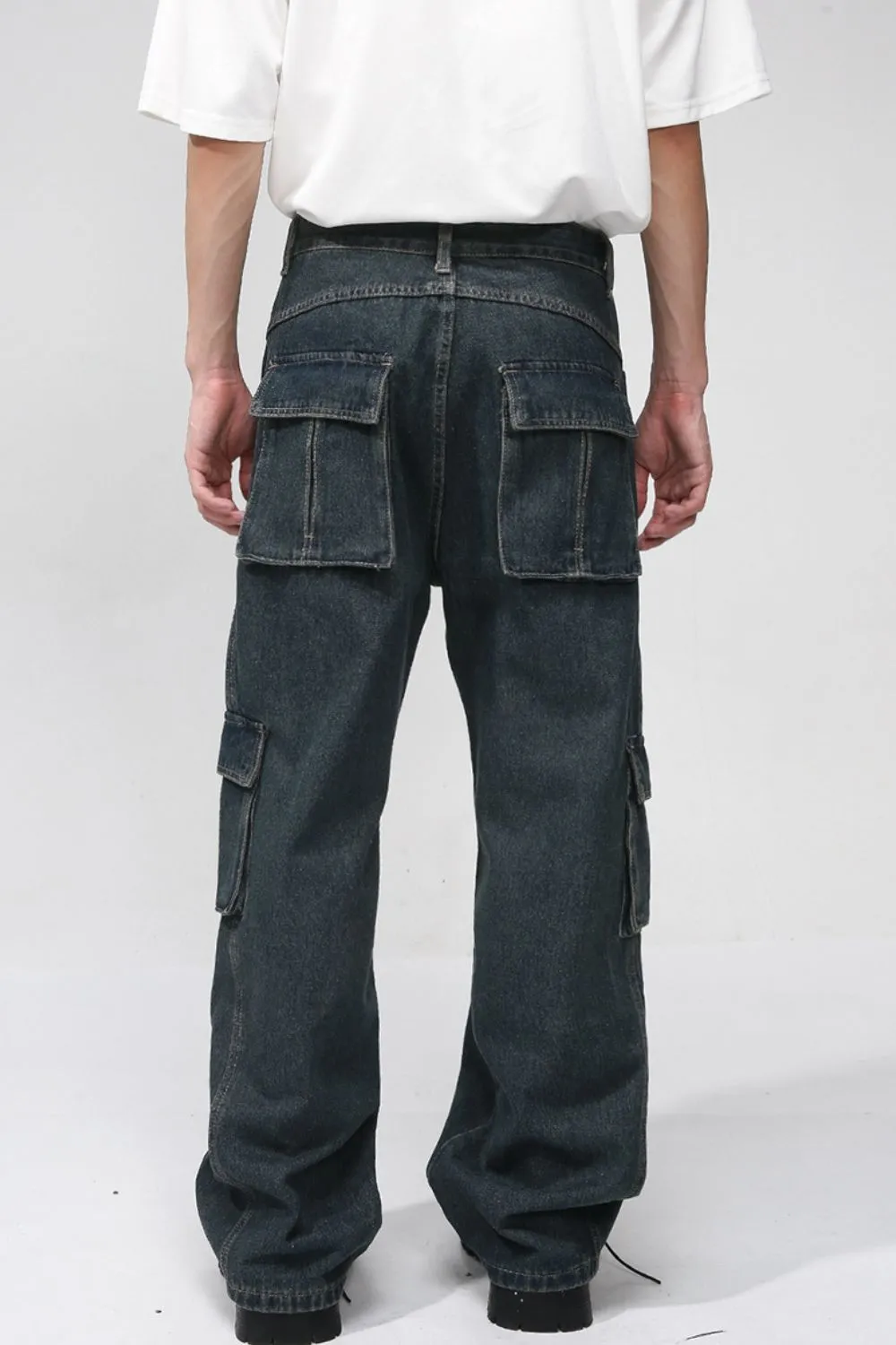 Men's Multi Pocketed Cargo Jeans, image 4