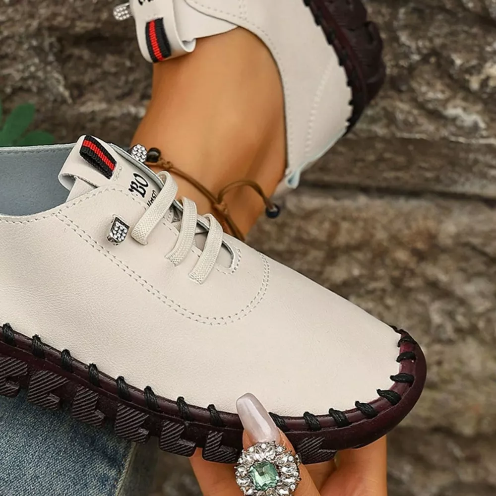 Round Toe Lace Up Sneakers, image 19