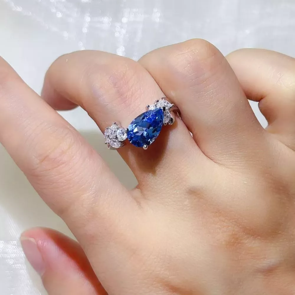 3 Carat Moissanite 925 Sterling Silver Ring, image 3