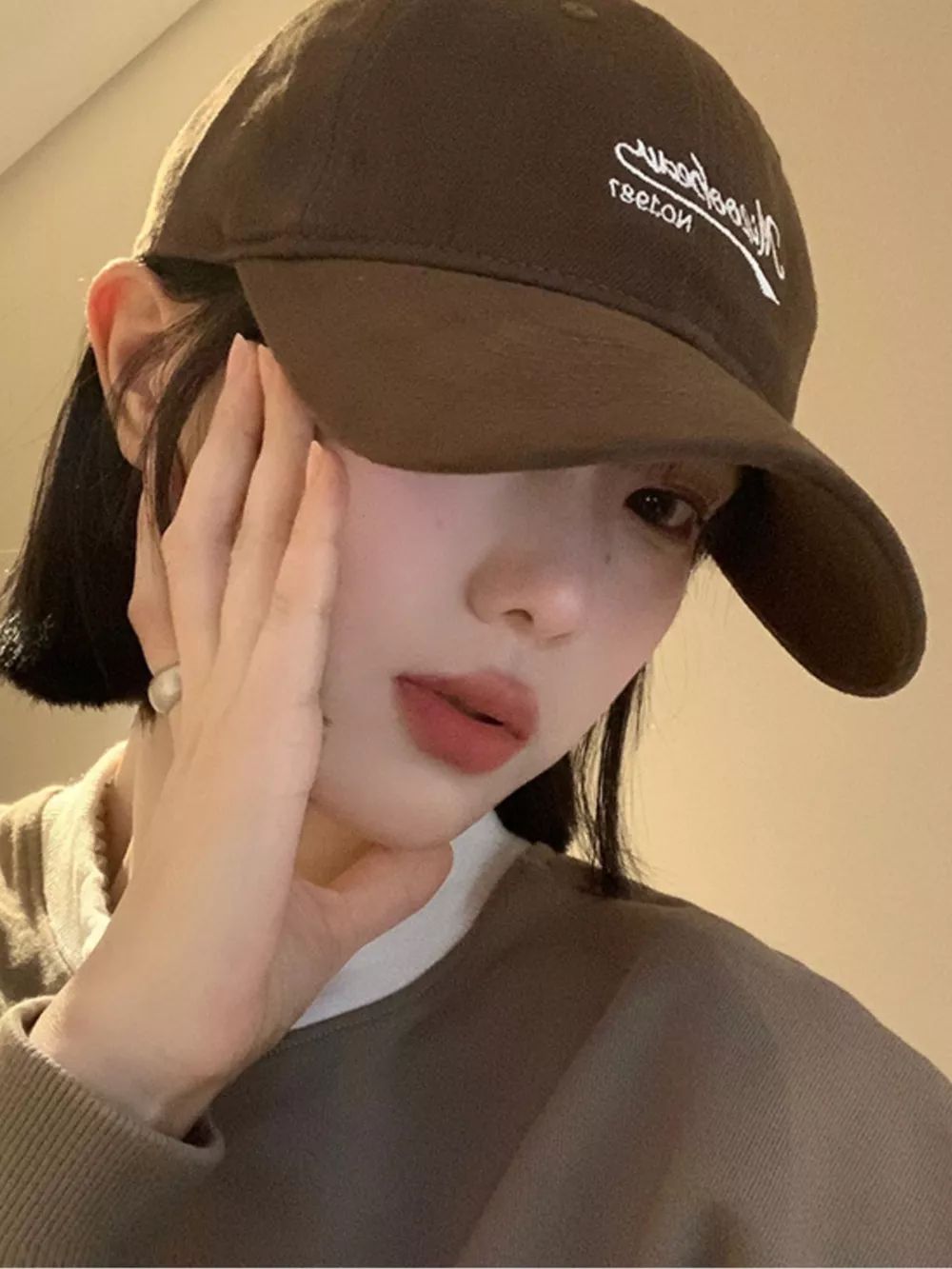 Embroidered Letter Baseball Cap, image 2