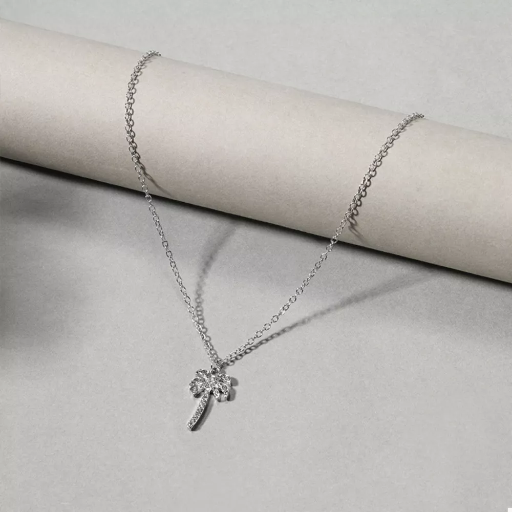 Palm Tree Pendant Necklace, image 6