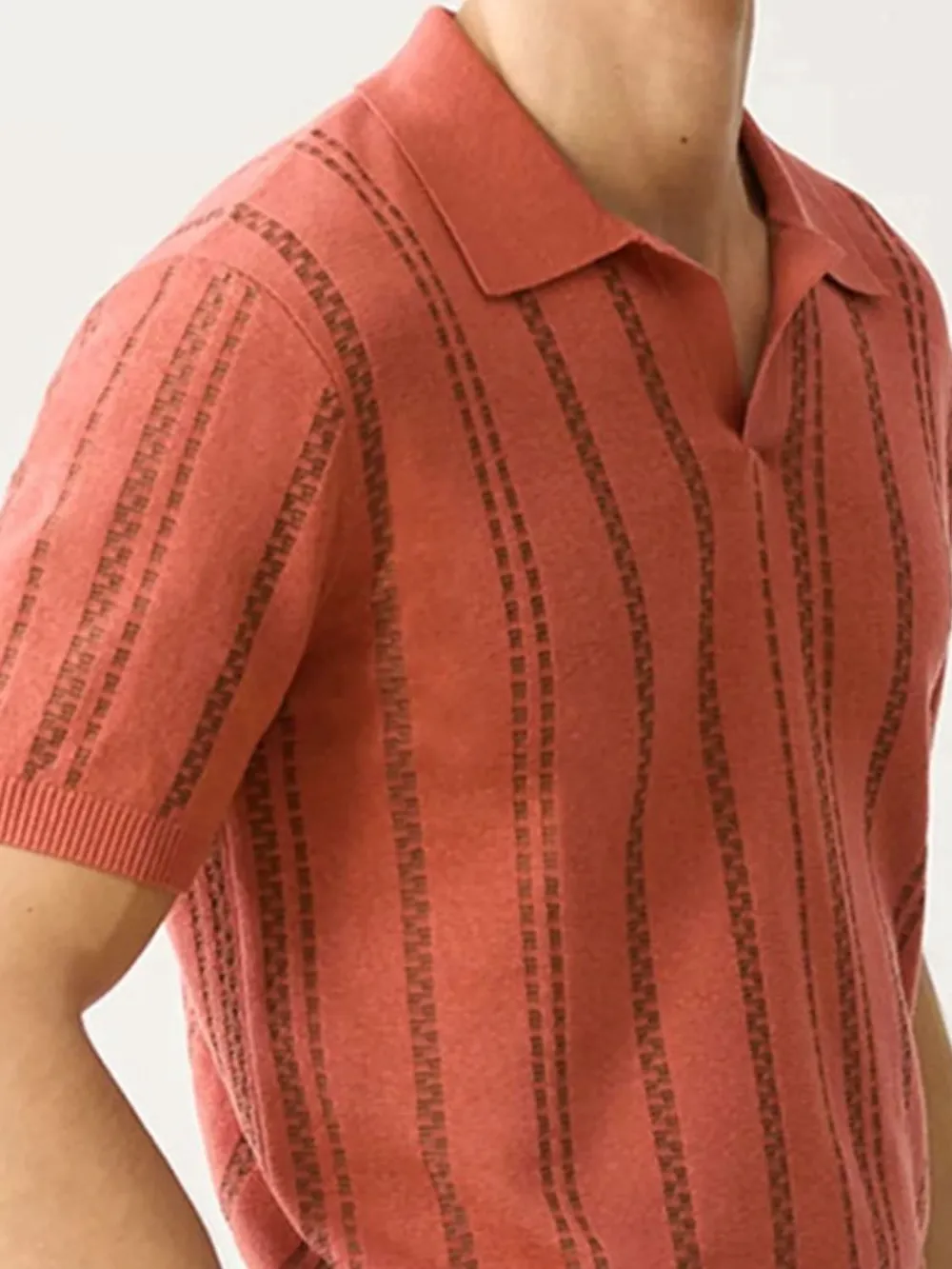 Men's Plus Size Collared Neck Short Sleeve Polo, image 3