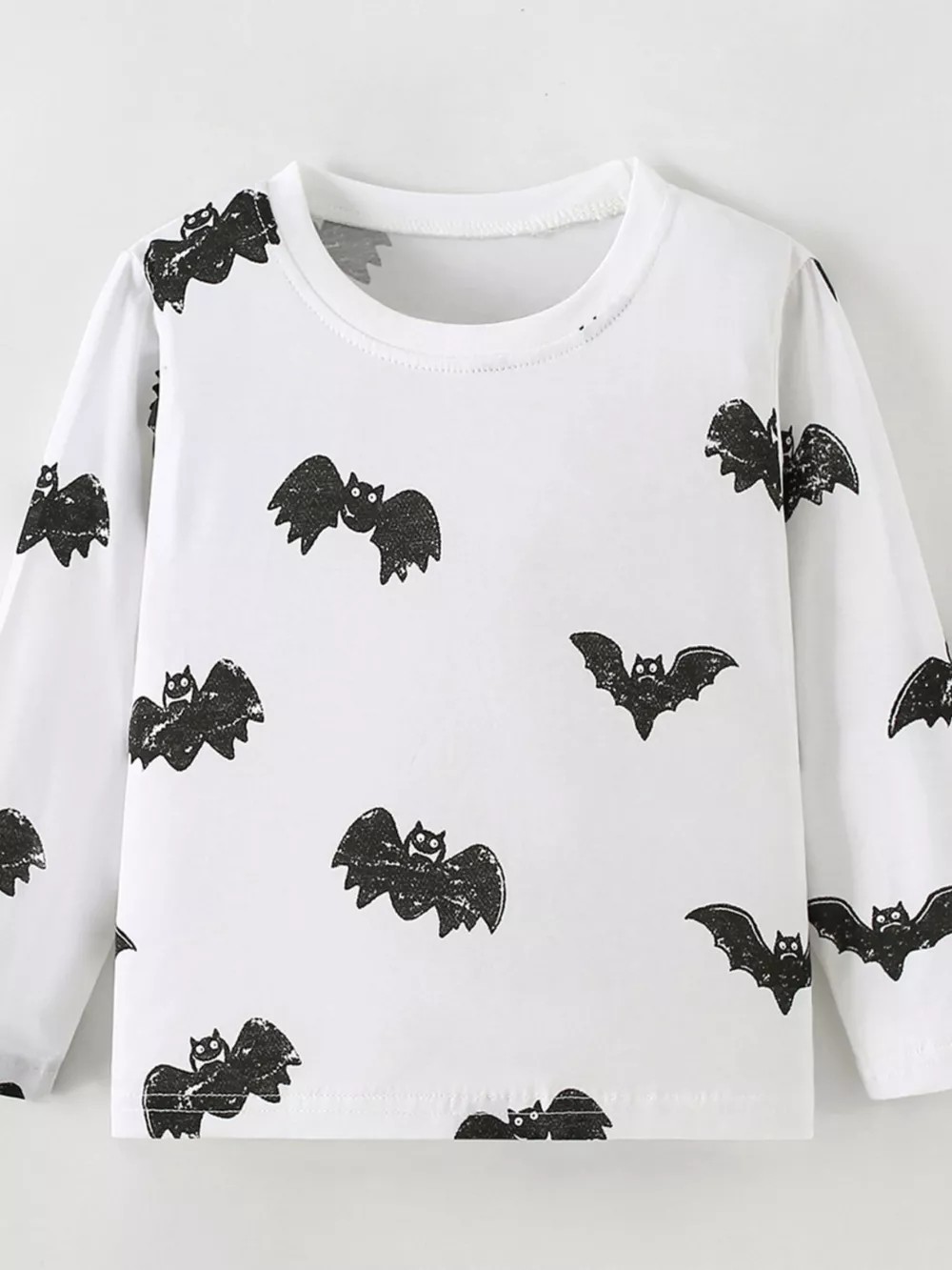 Children's Halloween Bat Print Long Sleeve T-Shirt, image 2