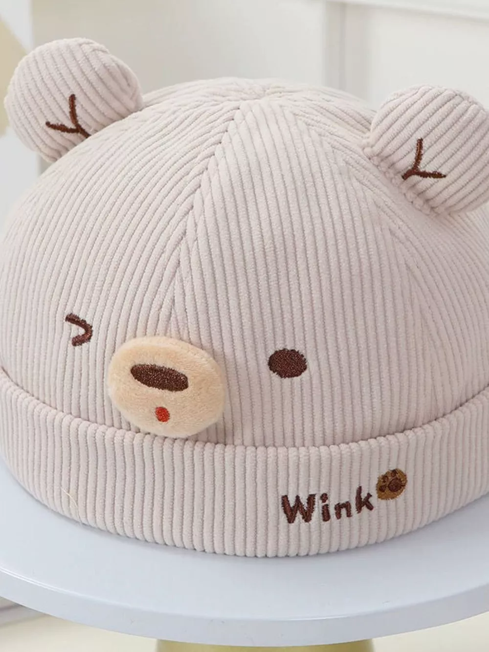 Children's Bear Ear Corduroy Hat, image 5