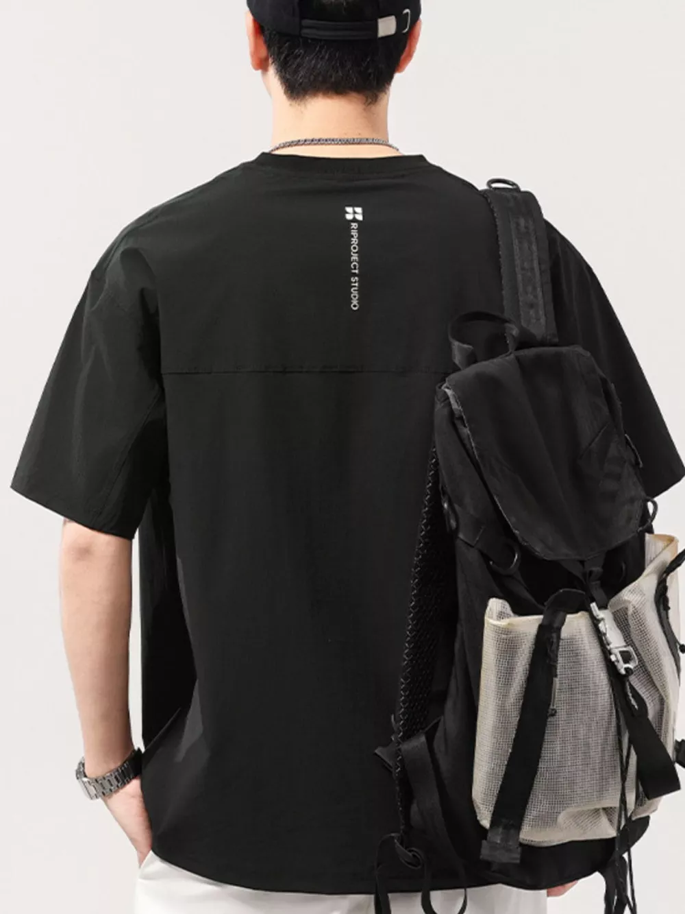 Men's Plus Size Round Neck Short Sleeve T-Shirt, image 6