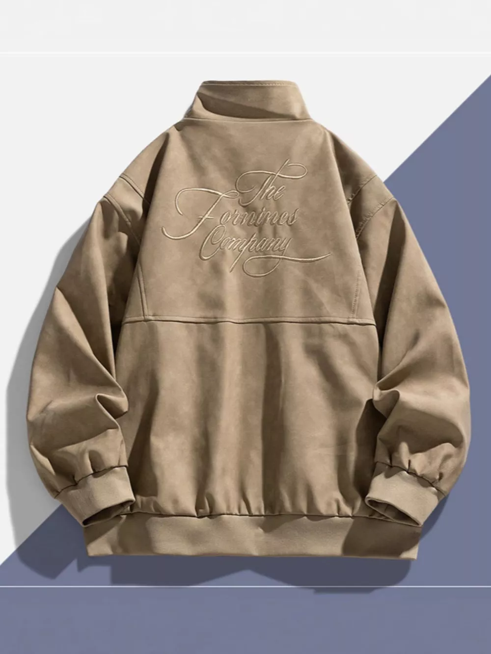 Men's Plus Size Zip Up Long Sleeve Jacket, image 4