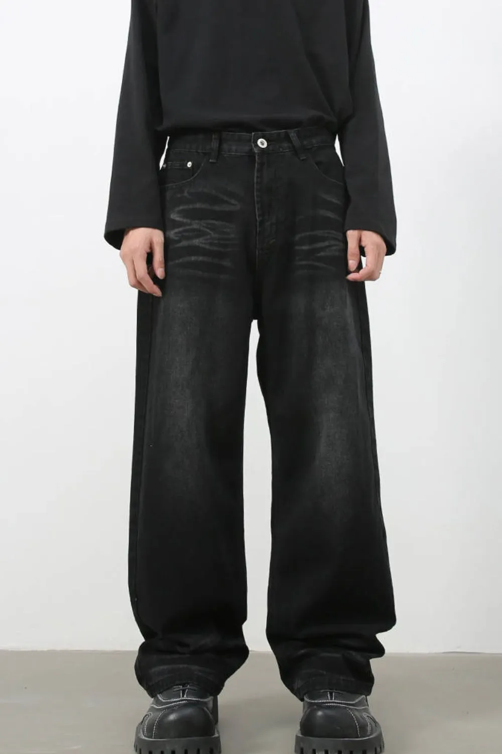 Men's Wide Leg Jeans, image 4