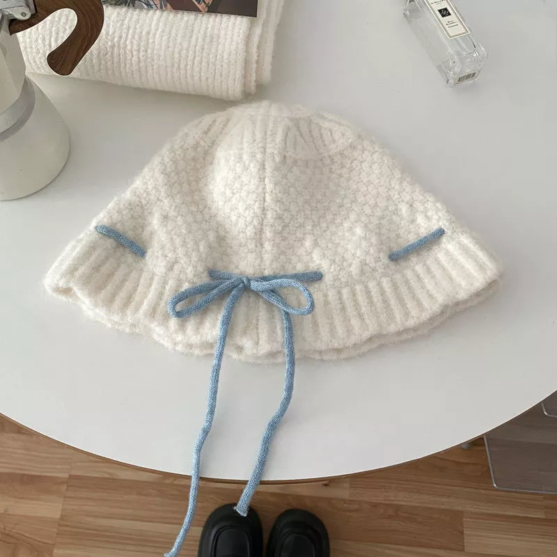 Drawstring Knitted Hat, image 5
