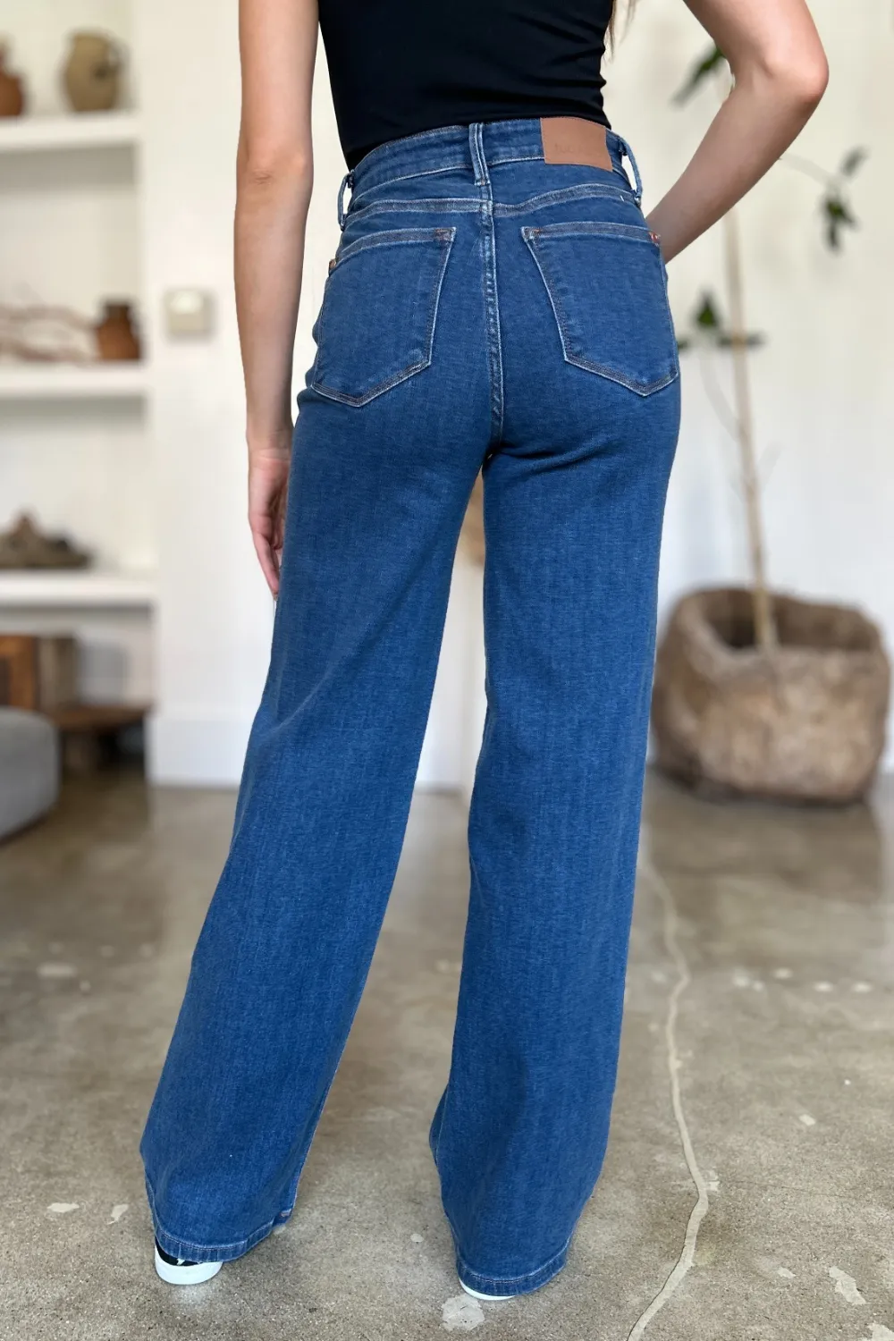 Full Size High Rise Straight Jeans, image 4