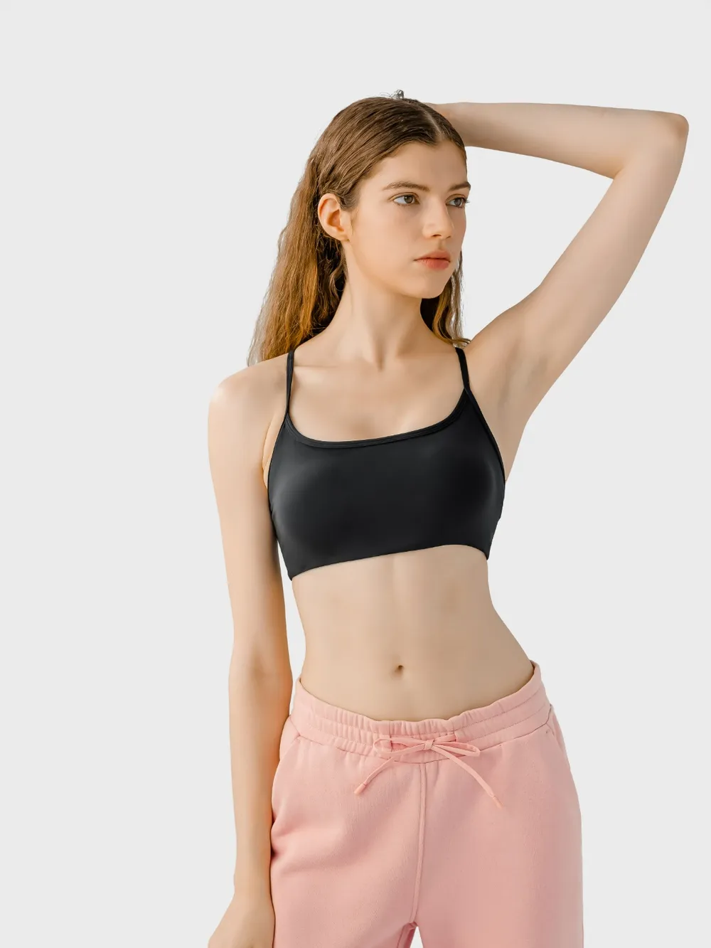 Crisscross Back Scoop Neck Active Cami with Detachable Chest Pads, image 22