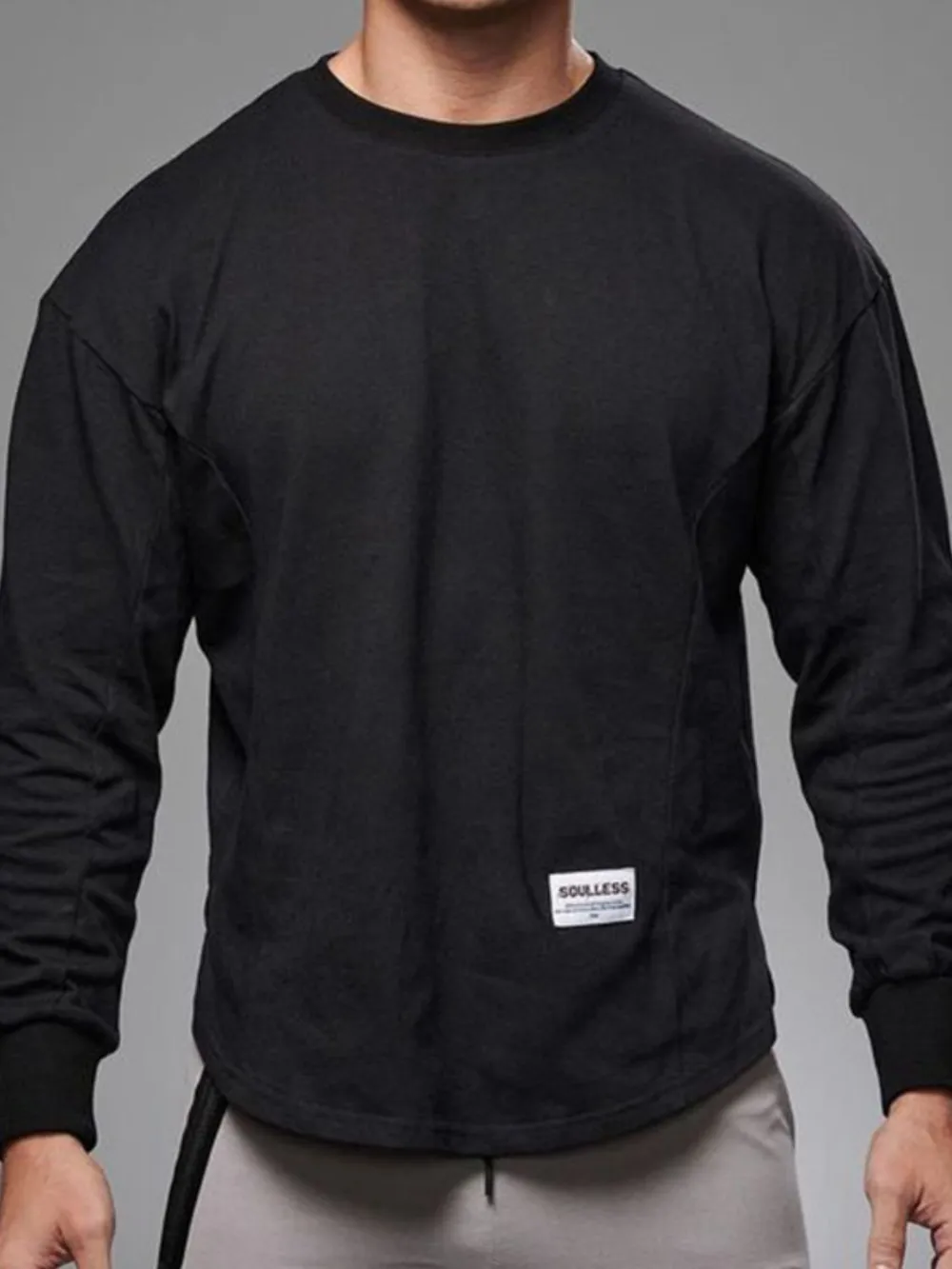 Men's Plus Size Round Neck Drop Shoulder T-Shirt