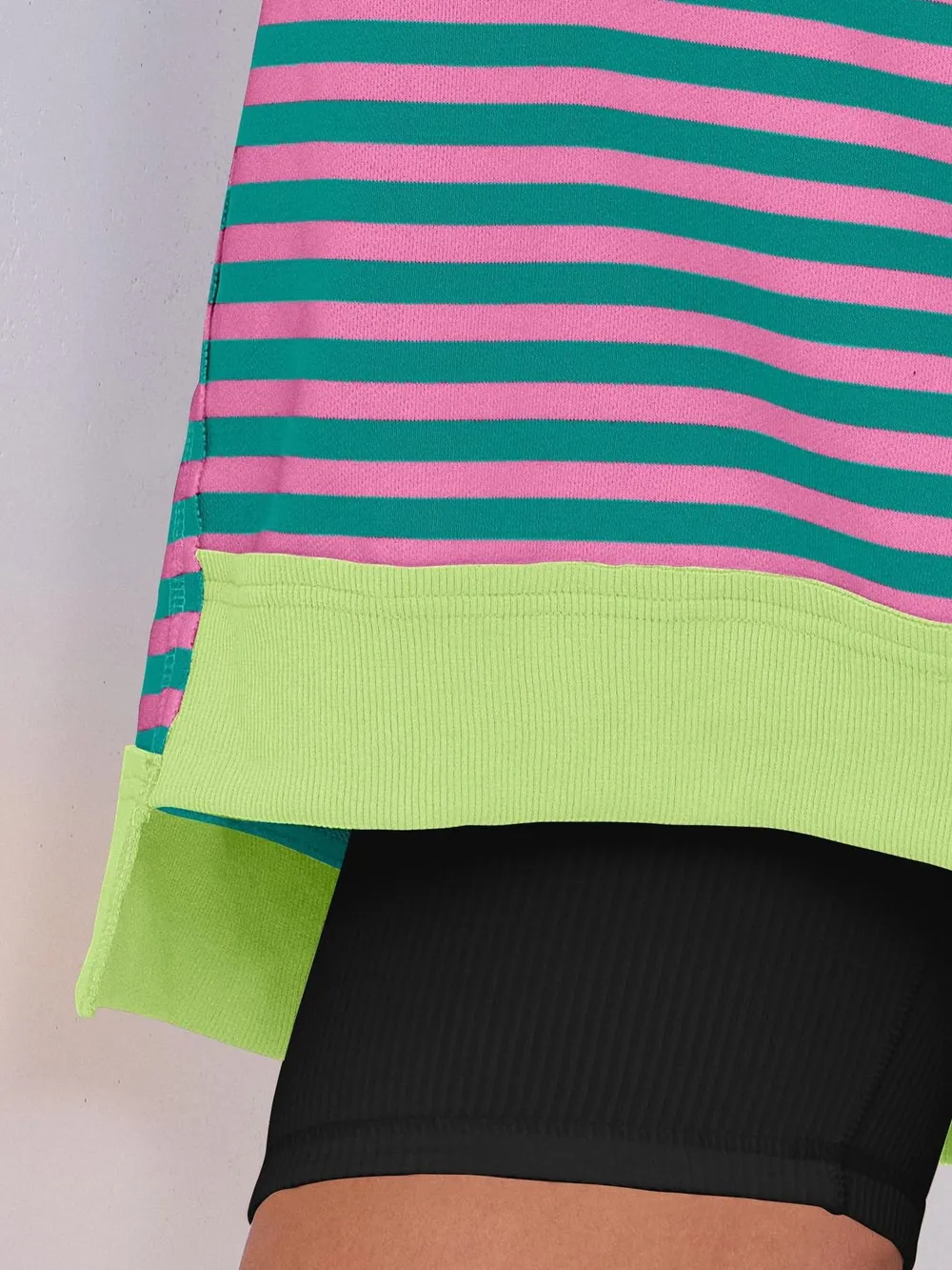 Notched Long Sleeve Oversized Sweatshirt, image 11