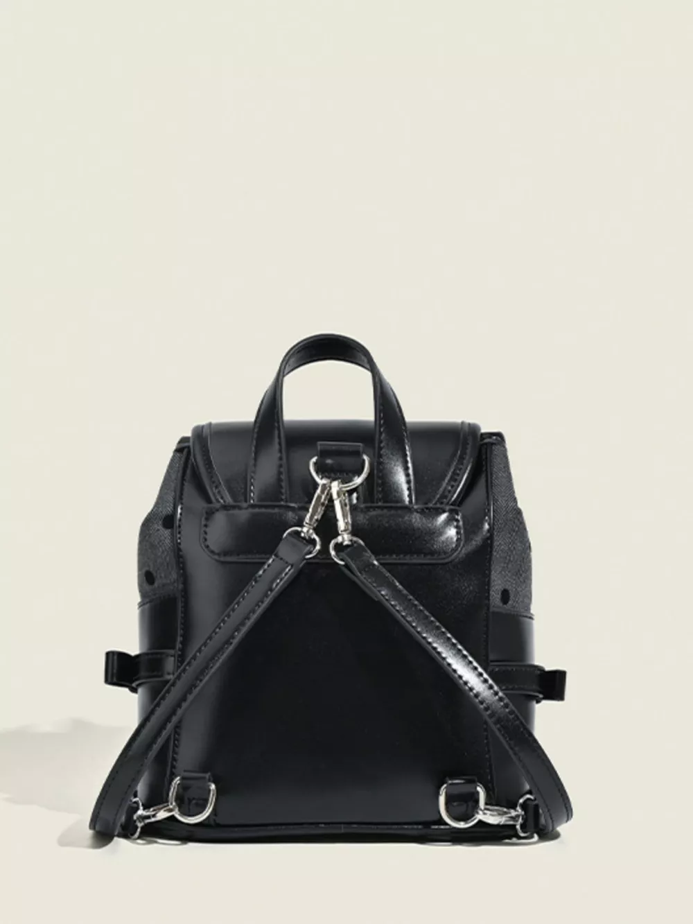Heart Decor Chain Detail Backpack Bag, image 5