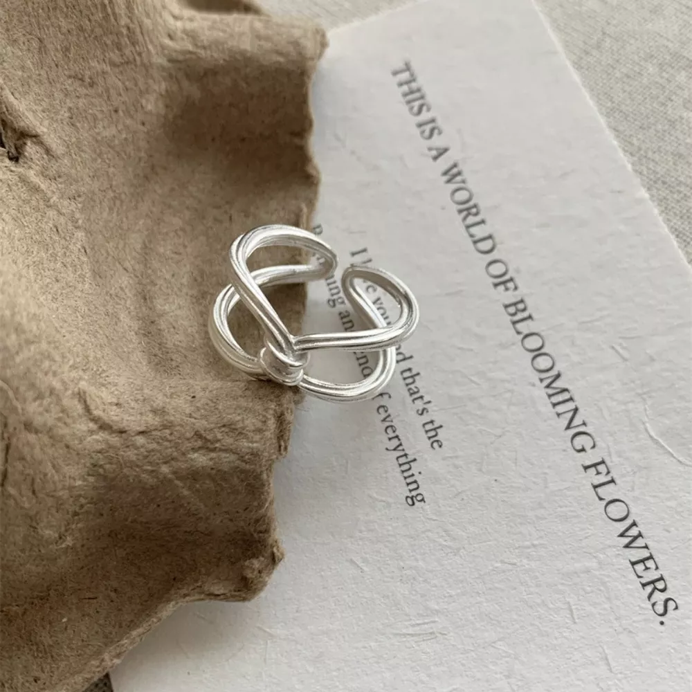 925 Sterling Silver Knot Ring, image 6