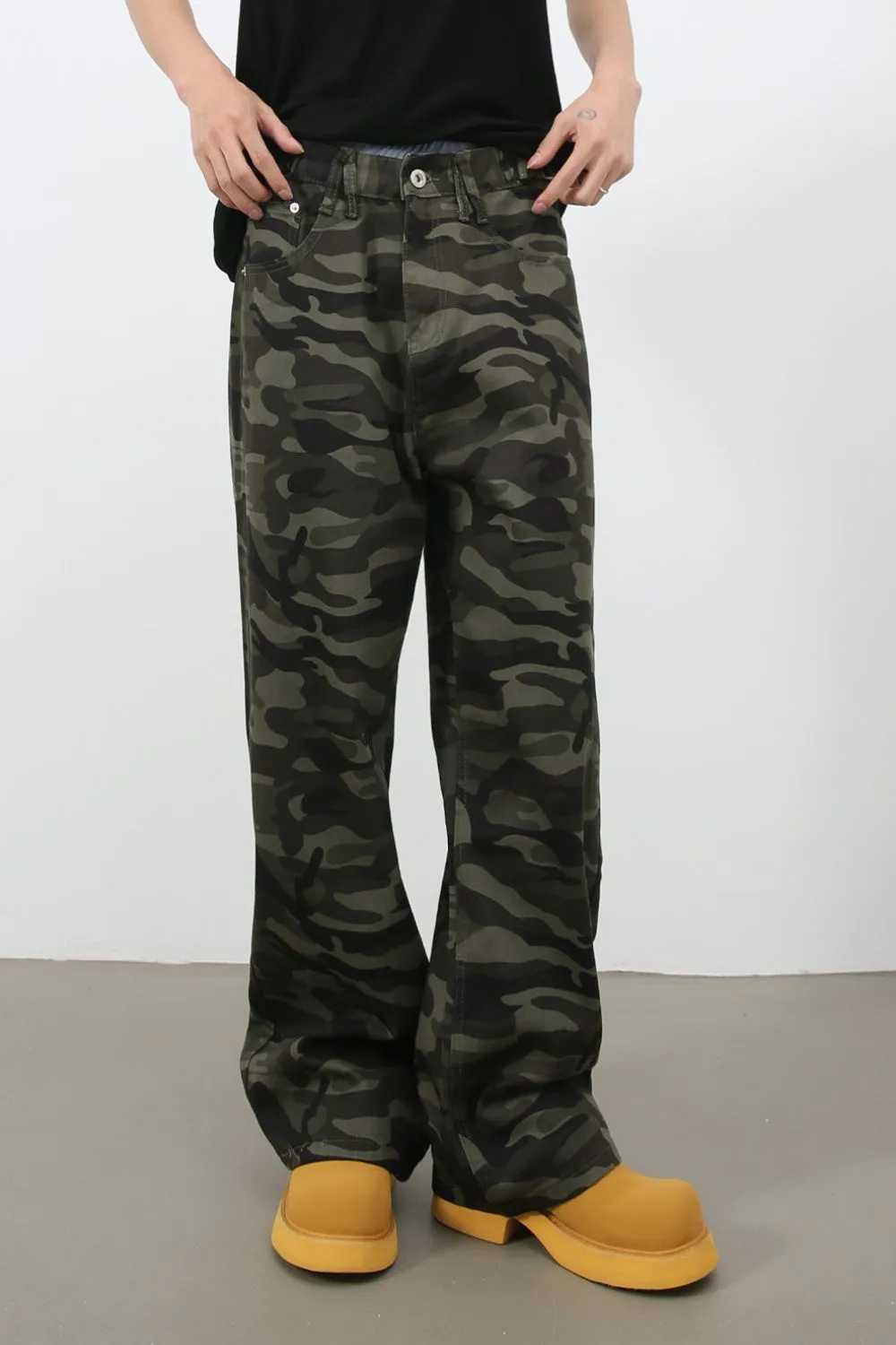 Men's Camouflage Jeans with Pockets, image 4