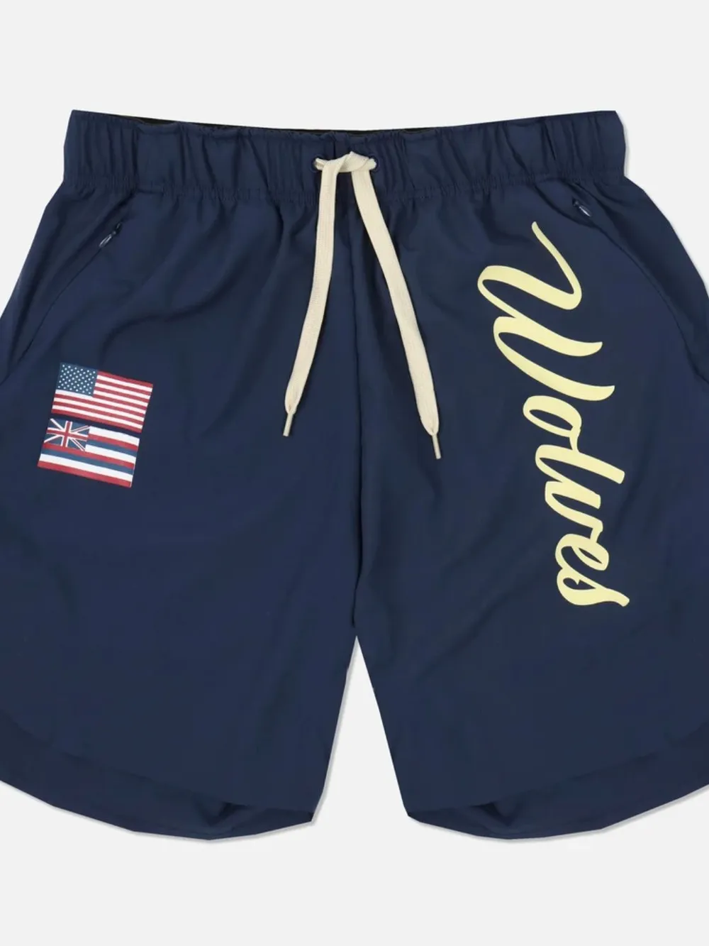 Men's Plus Size Drawstring US Flag Active Shorts, image 7