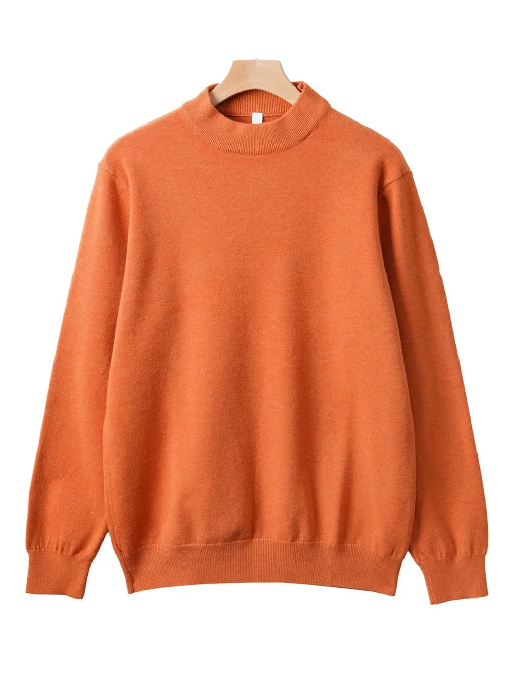 Men's Plus Size Round Neck Long Sleeve Sweater, image 5