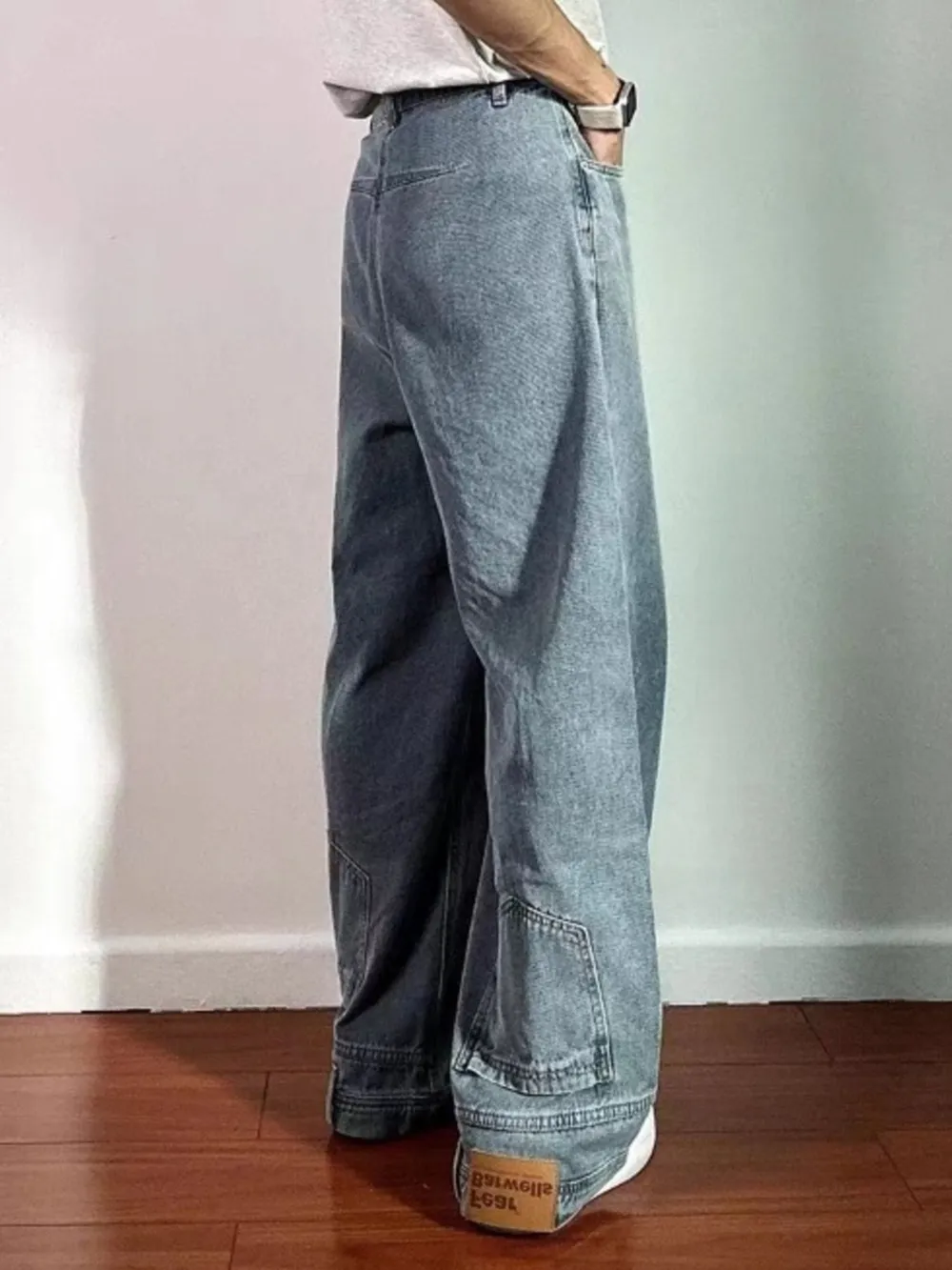 Men's Full Size Wide Leg Jeans Plus Size, image 4