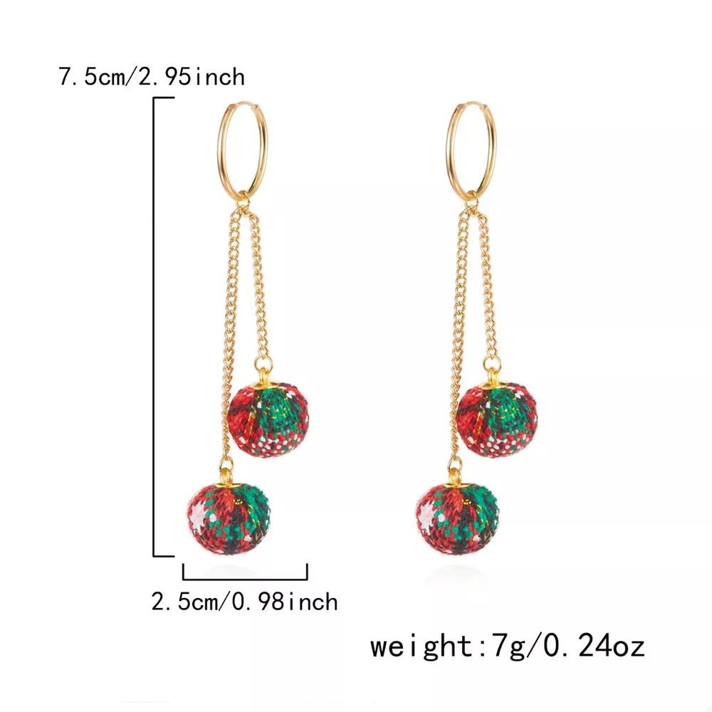 18K Gold-Plated Ball Drop Earrings, image 6