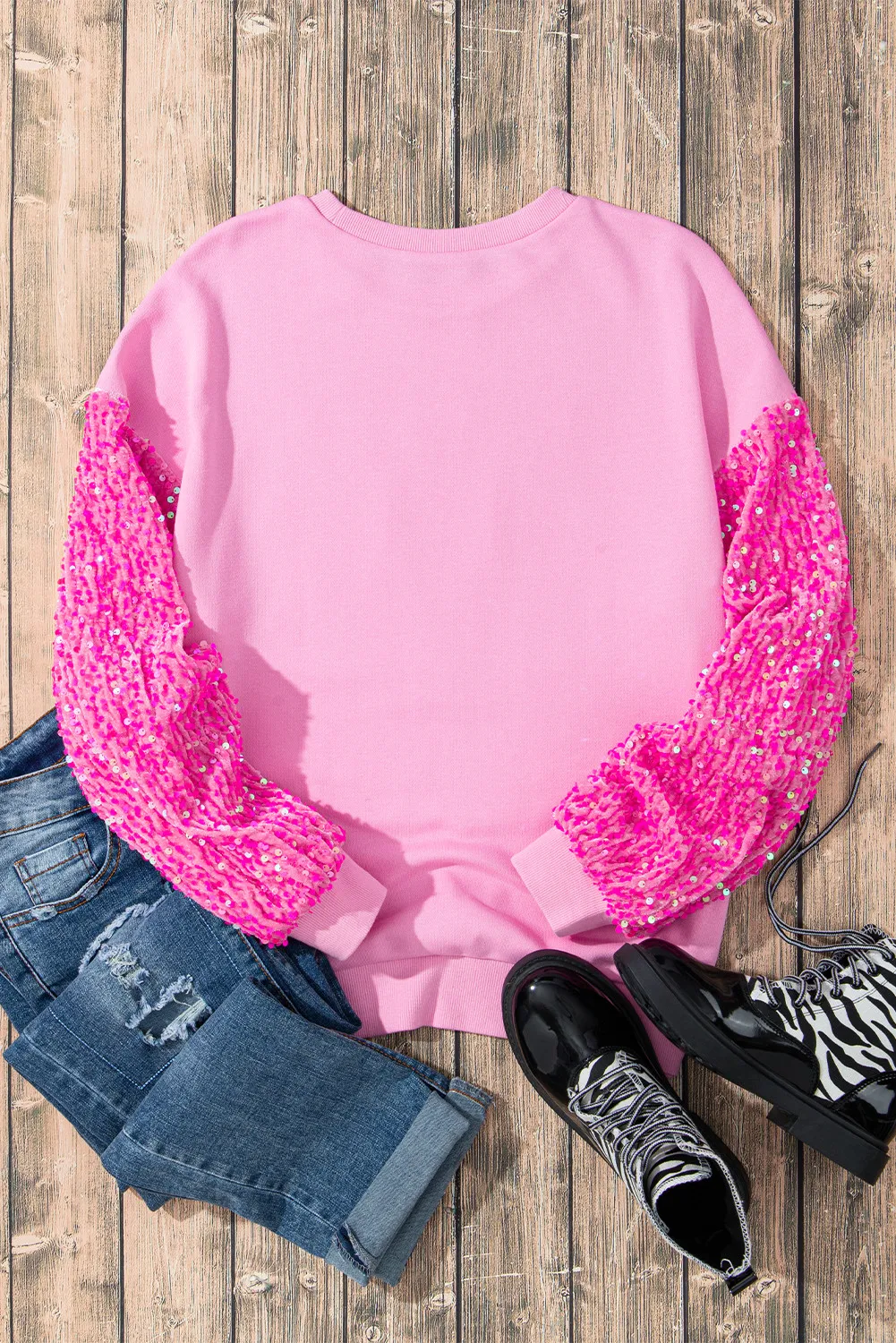 Sequin Nutcracker Dropped Shoulder Sweatshirt, image 3