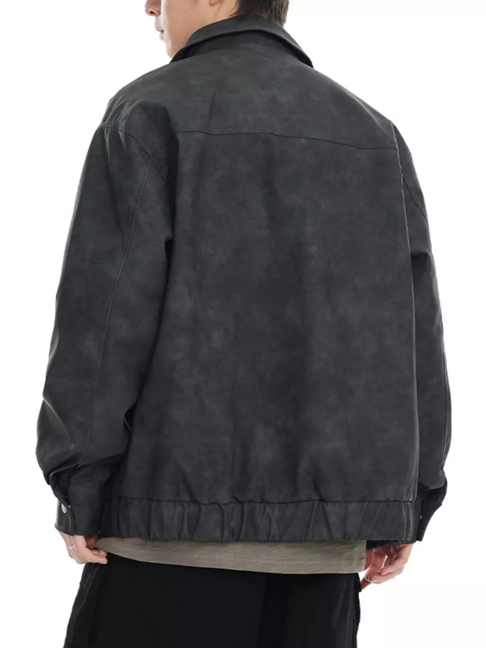 Men's Plus Size Wash Zip-Up Jacket, image 5