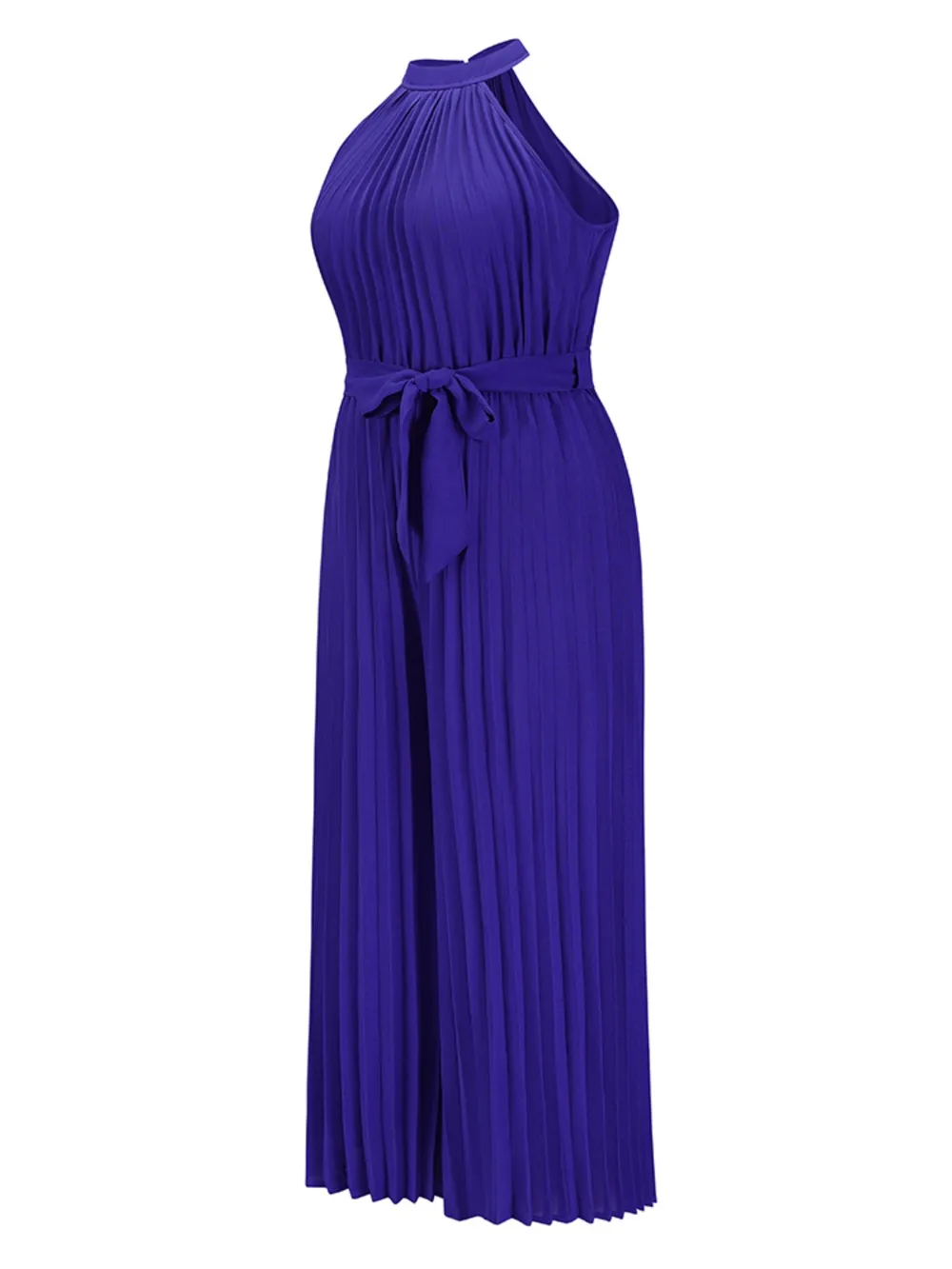 Cutout Tied Pleated Sleeveless Jumpsuit, image 30