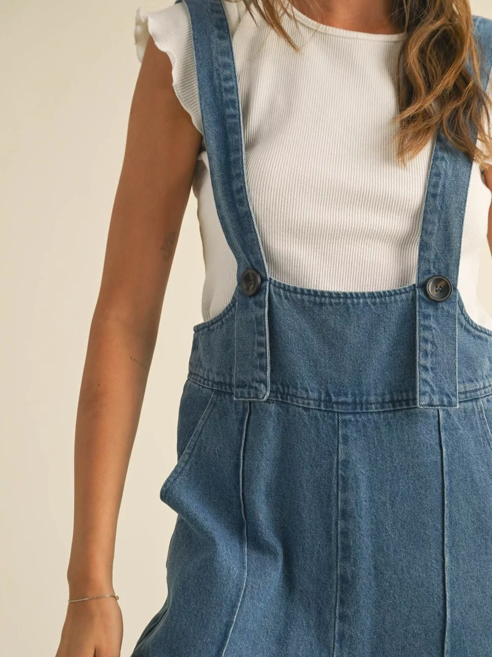 Vintage Wide Leg Denim Overalls, image 5