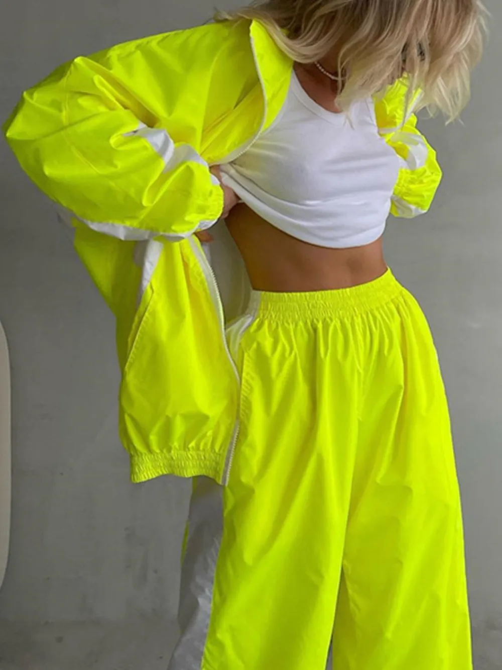 Zip Up Long Sleeve Top and Pants Set, image 7
