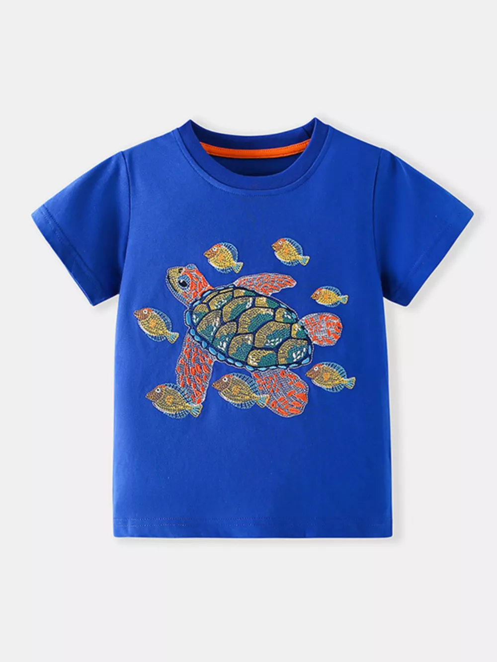 Children's Turtle Graphic Short Sleeve T-Shirt