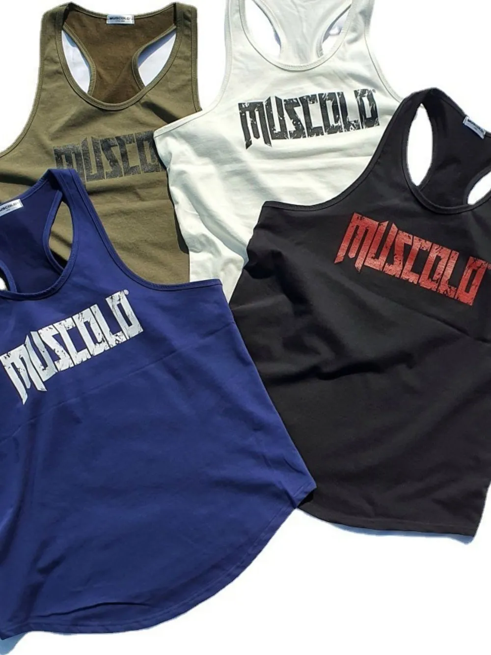 Men's Plus Size Letter Wide Strap Tank, image 2