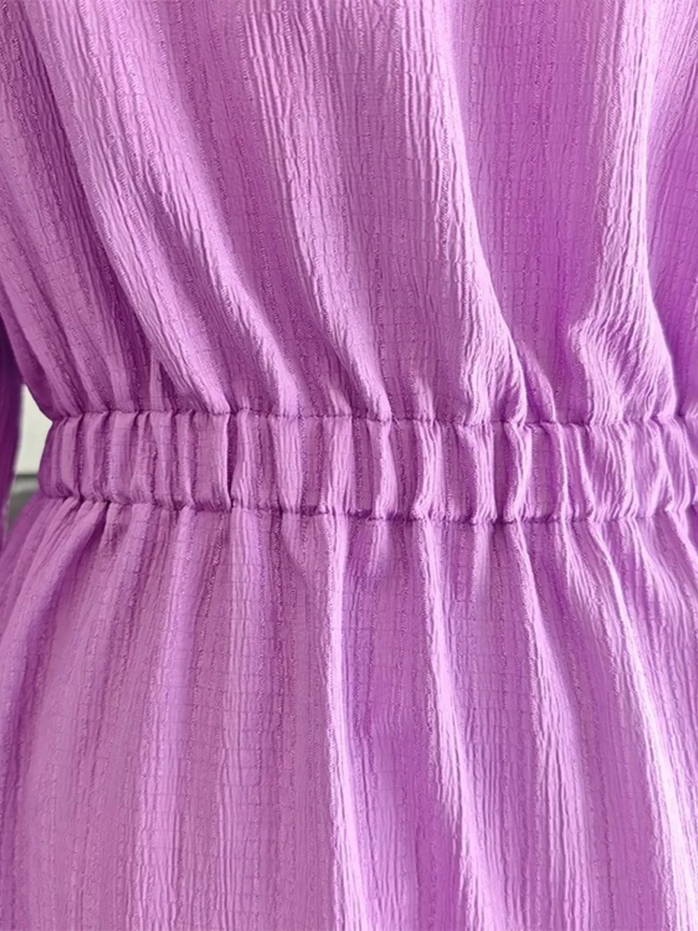 Full Size Textured Button Front Long Sleeve Maxi Dress Plus Size, image 7