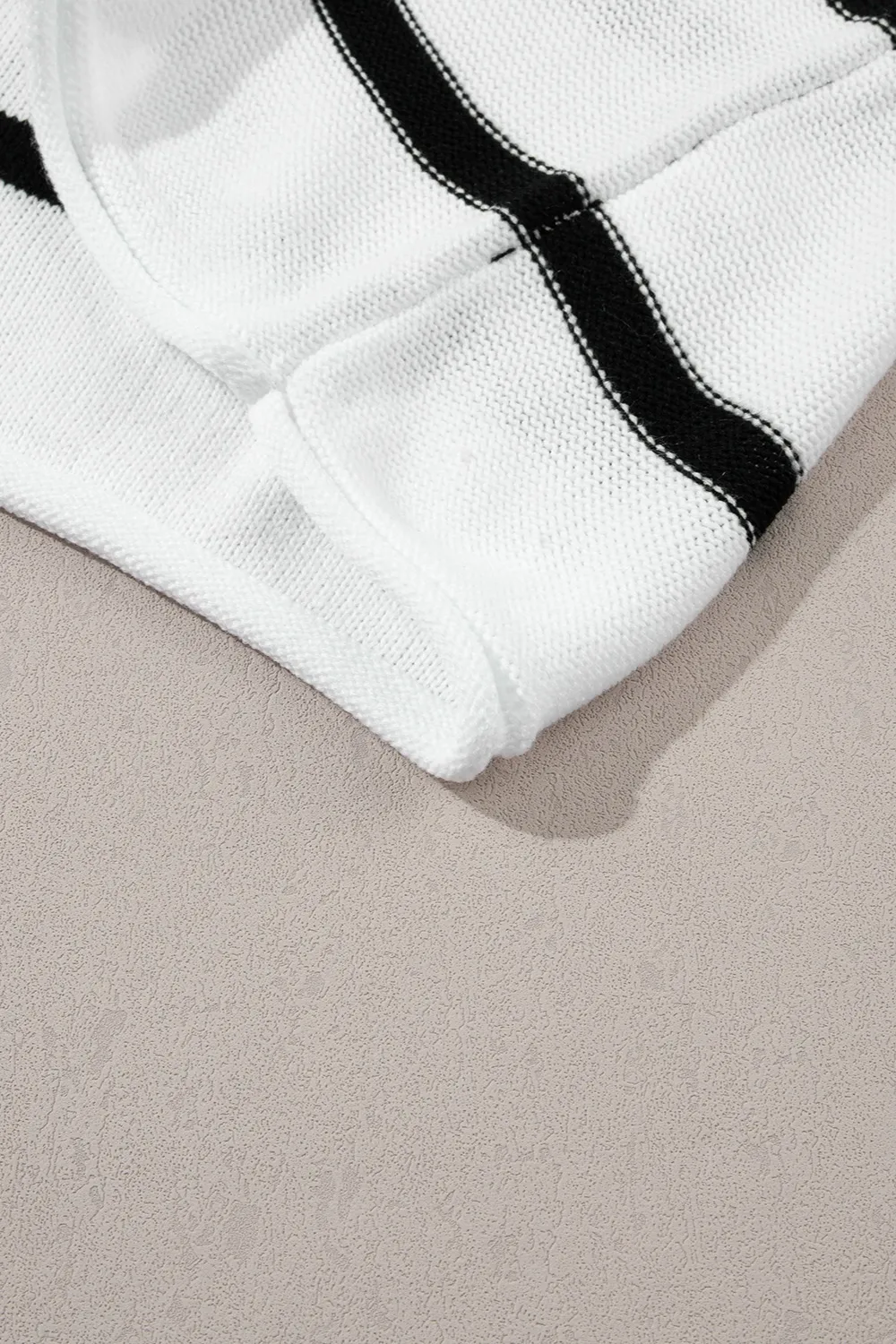 Striped Round Neck Cap Sleeve Sweater, image 6