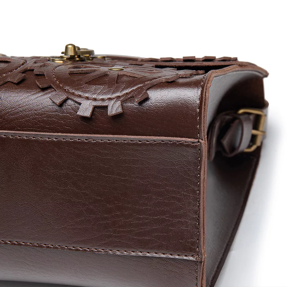 Steampunk Gear Decorated Crossbody Bag, image 5