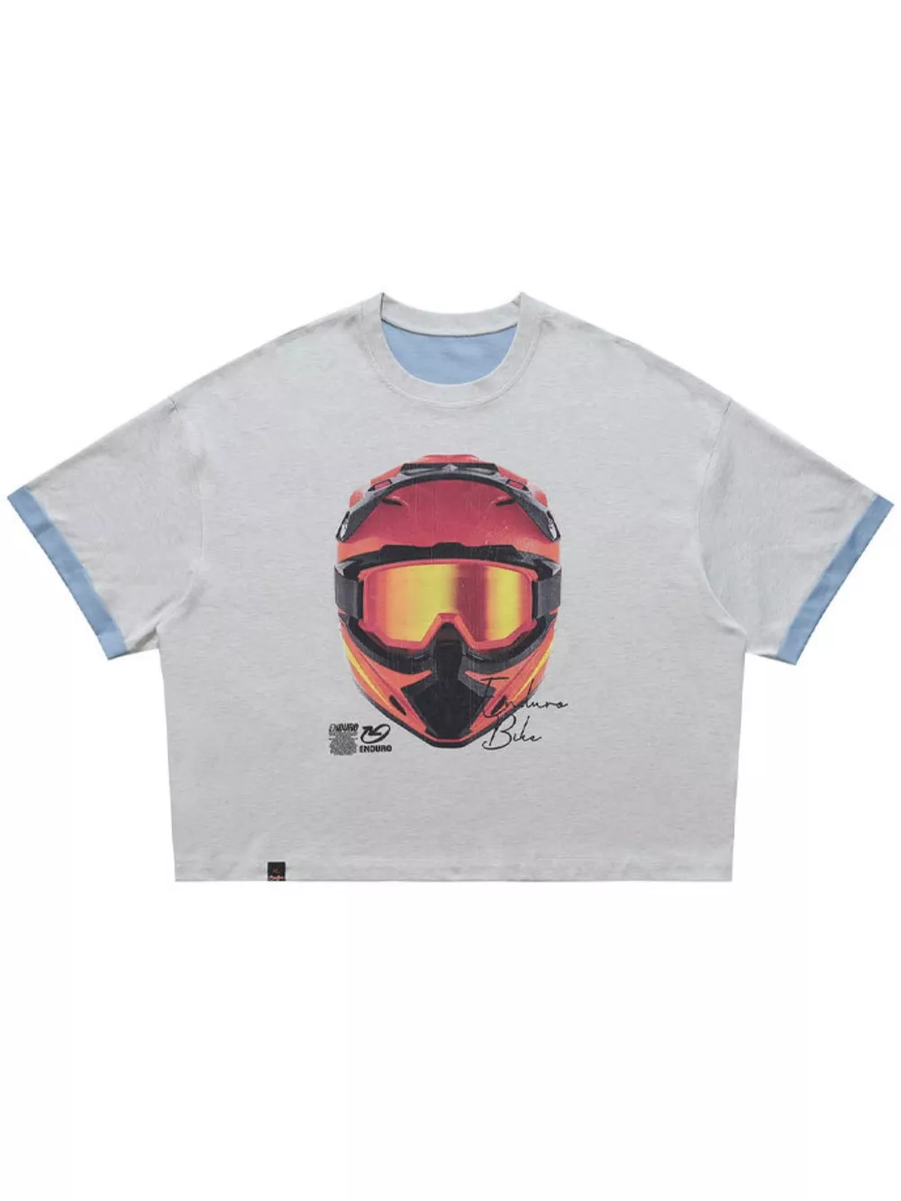 Men's Graphic Short Sleeve T-Shirt with Contrast Trim, image 3