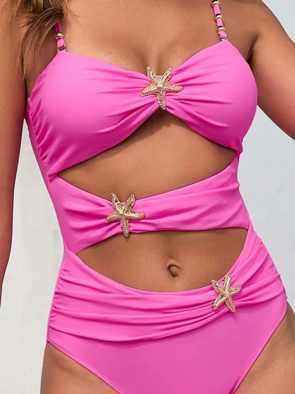 Cutout Spaghetti Strap One-Piece Swimwear, image 7