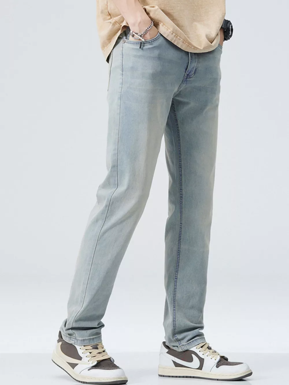 Men's Classic Straight Fit Jeans, image 5